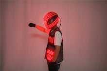 Load image into Gallery viewer, LED Strobe Robot Costume Set w/Glowing Helmet, Parties
