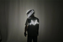 Load image into Gallery viewer, LED Strobe Robot Costume Set w/Glowing Helmet, Parties
