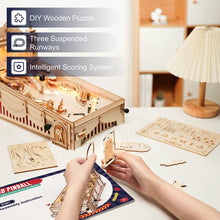 Load image into Gallery viewer, 3D Wooden Pinball Puzzle for Kids, Adults, Families
